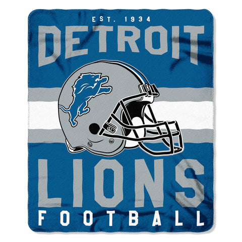 Detroit Lions Blanket 50x60 Fleece Singular Design