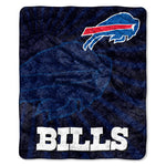 Buffalo Bills Blanket 50x60 Sherpa Strobe Design