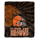 Cleveland Browns Blanket 50x60 Sherpa Strobe Design
