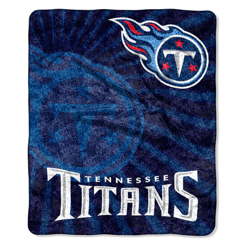 Tennessee Titans Blanket 50x60 Sherpa Strobe Design