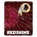 Washington Redskins Blanket 50x60 Sherpa Strobe Design