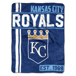 Kansas City Royals Blanket 46x60 Micro Raschel Walk Off Design