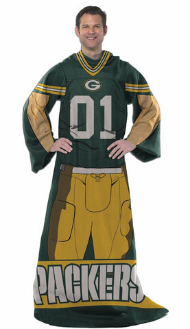 Green Bay Packers Blanket Comfy Throw Player Design
