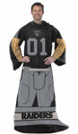 Oakland Raiders Blanket Comfy Throw Player Design