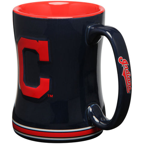 Cleveland Indians Coffee Mug 14oz Sculpted Relief C Logo