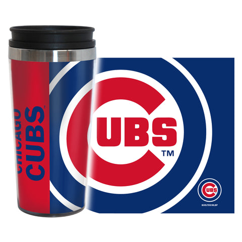 Chicago Cubs Travel Mug 14oz Full Wrap Style Hype Design