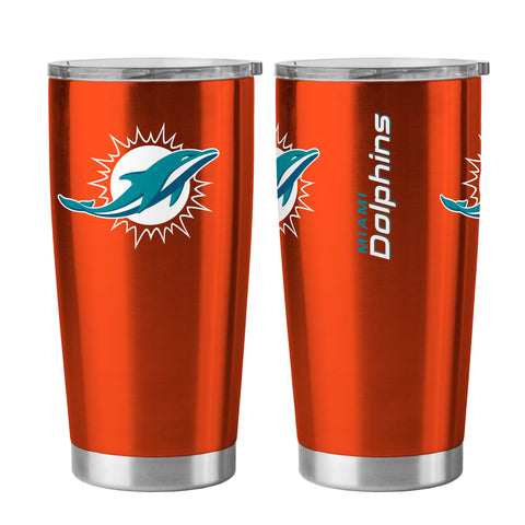 Miami Dolphins Travel Tumbler 20oz Ultra Orange