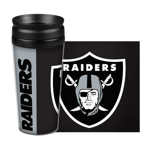 Oakland Raiders Travel Mug - 14 oz Full Wrap - Hype Style