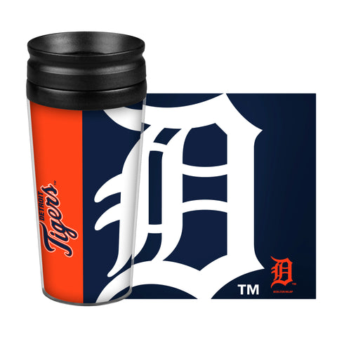 Detroit Tigers Travel Mug 14oz Full Wrap Style Hype Design