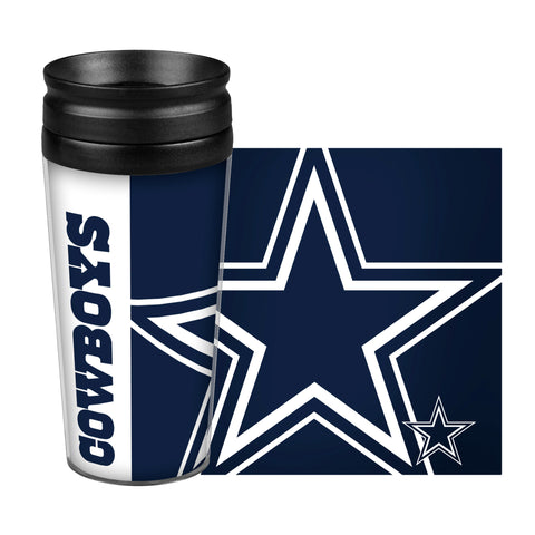 Dallas Cowboys Travel Mug 14oz Full Wrap Style Hype Design