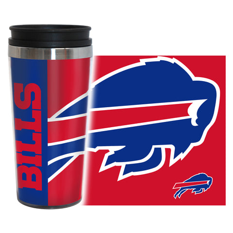 Buffalo Bills Travel Mug 14oz Full Wrap Style Hype Design