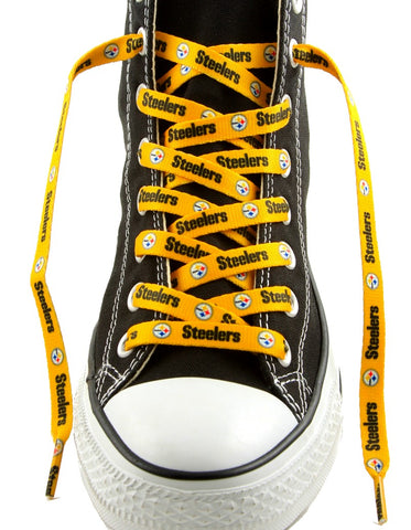 Pittsburgh Steelers Shoe Laces - 54" Gold