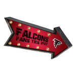 Atlanta Falcons Sign Marquee Style Light Up Arrow Design