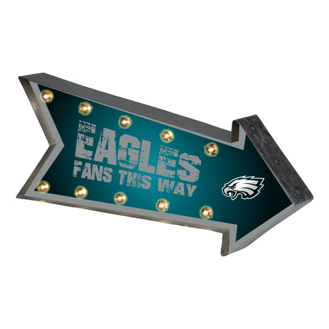 Philadelphia Eagles Sign Marquee Style Light Up Arrow Design