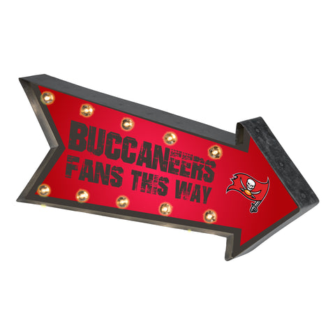 Tampa Bay Buccaneers Sign Marquee Style Light Up Arrow Design
