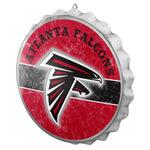 Atlanta Falcons Sign Bottle Cap Style Distressed