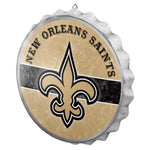 New Orleans Saints Sign Bottle Cap Style Distressed