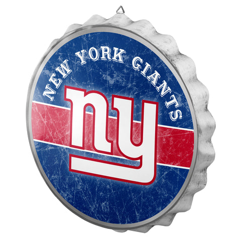New York Giants Sign Bottle Cap Style Distressed