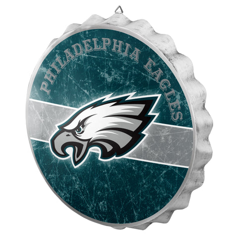 Philadelphia Eagles Sign Bottle Cap Style Distressed
