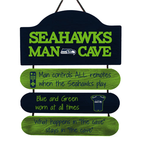 Seattle Seahawks Sign Wood Man Cave Design