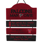 Atlanta Falcons Sign Wood Man Cave Design