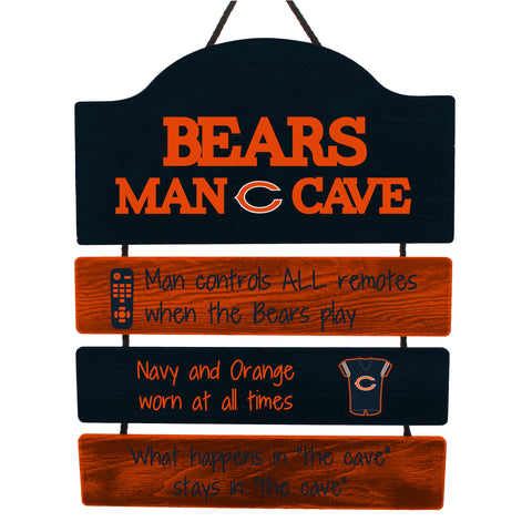 Chicago Bears Sign Wood Man Cave Design