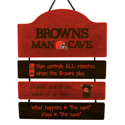 Cleveland Browns Sign Wood Man Cave Design