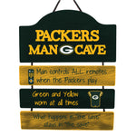 Green Bay Packers Sign Wood Man Cave Design