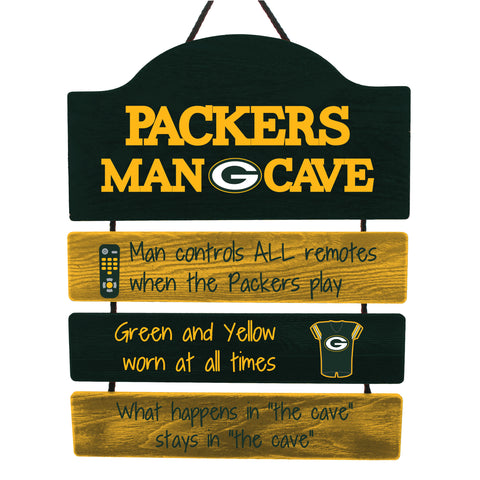 Green Bay Packers Sign Wood Man Cave Design