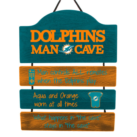 Miami Dolphins Sign Wood Man Cave Design