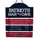 New England Patriots Sign Wood Man Cave Design