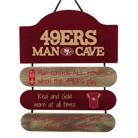 San Francisco 49ers Sign Wood Man Cave Design
