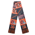 Cincinnati Bengals Scarf Printed Bar Design