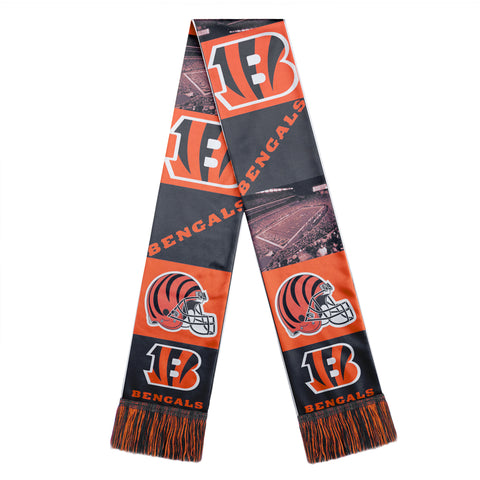 Cincinnati Bengals Scarf Printed Bar Design