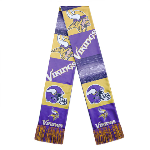 Minnesota Vikings Scarf Printed Bar Design