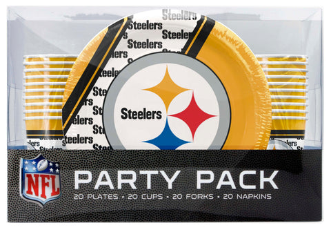 Pittsburgh Steelers Party Pack 80 Piece