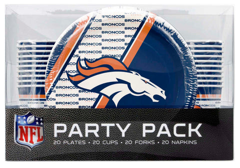 Denver Broncos Party Pack 80 Piece