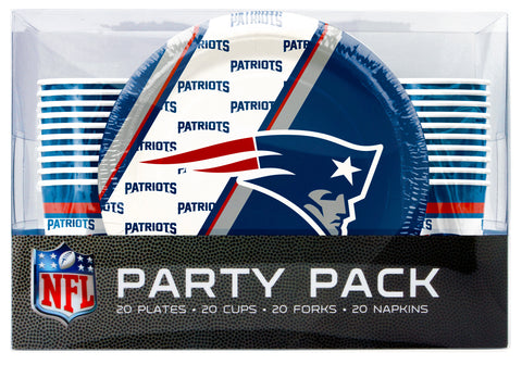 New England Patriots Party Pack 80 Piece