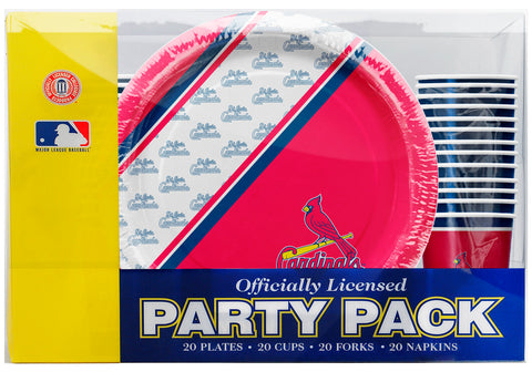 St. Louis Cardinals Party Pack 80 Piece