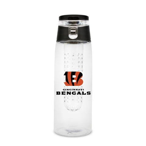 Cincinnati Bengals Sport Bottle 24oz Plastic Infuser Style