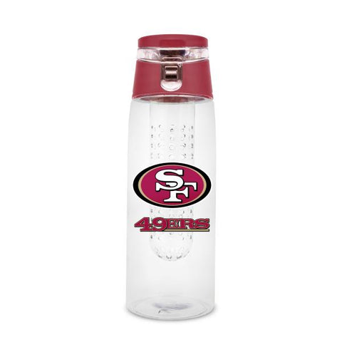 San Francisco 49ers Sport Bottle 24oz Plastic Infuser Style