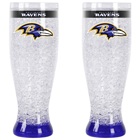 Baltimore Ravens Pilsner Crystal Freezer Style