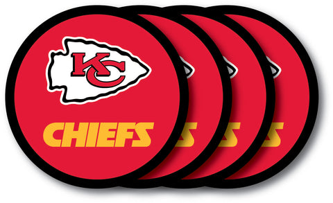 Kansas City Chiefs Coaster 4 Pack Set