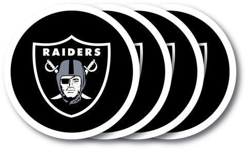 Oakland Raiders Coaster 4 Pack Set