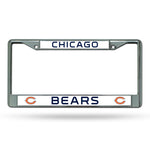 Chicago Bears License Plate Frame Chrome
