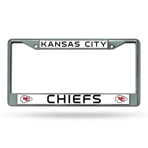 Kansas City Chiefs License Plate Frame Chrome