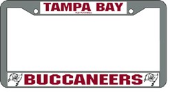 Tampa Bay Buccaneers License Plate Frame Chrome