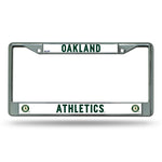 Oakland Athletics License Plate Frame Chrome