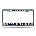 Seattle Mariners License Plate Frame Chrome