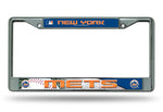 New York Mets License Plate Frame Chrome